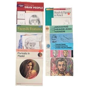 Art Portrait Instruction Magazines Lot Of 6 Vintage Walter Foster Drawing Paint